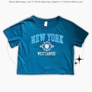 Blue/teal crop top ✨